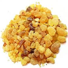 frankincense resin - the oil is steam distilled from this