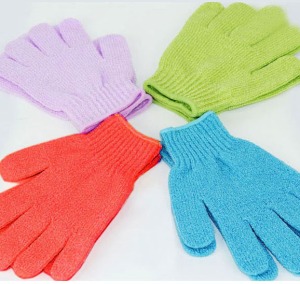 Exfoliating Gloves - pic via www.aliexpress.com 