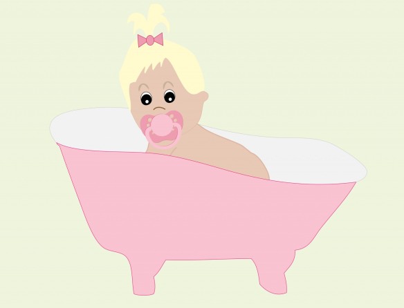 Babies love baths