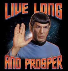 Live long and prosper, the Vulcan goodbye