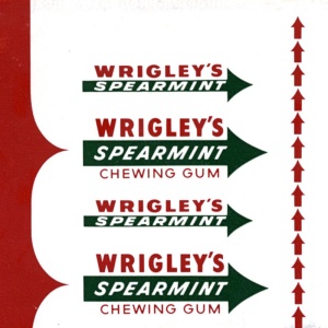 The classic Wrigley's Spearmint sticks
