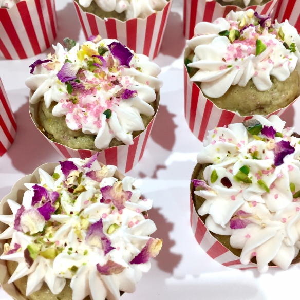 Persian Love cupcakes with rose water